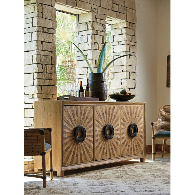 Los Altos Viceroy 80" Sunburst Veneer Brown Buffet