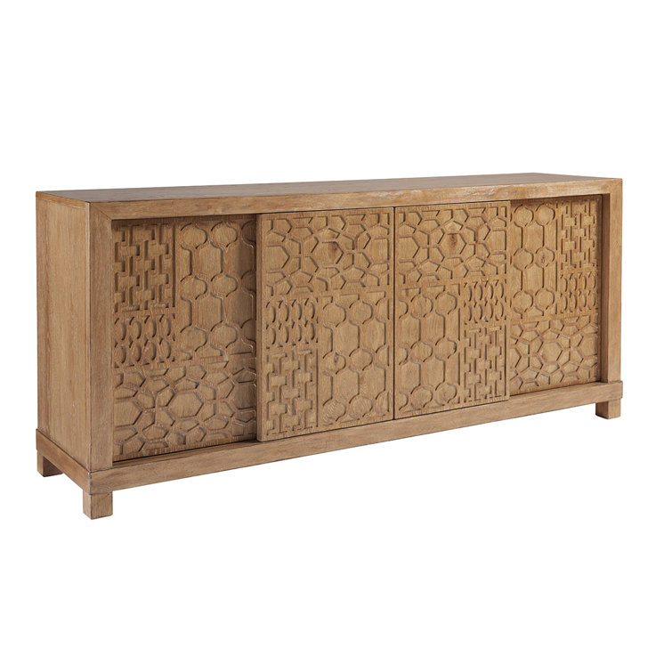 Los Altos Morocco 78.5" Traditional Brown Media Console with Cabinet