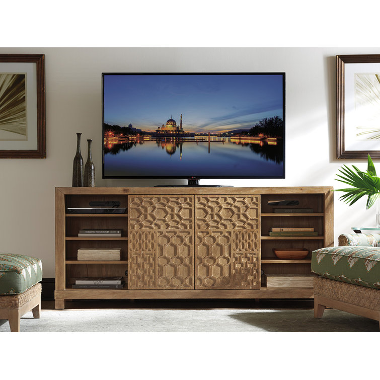 Los Altos Morocco 78.5" Traditional Brown Media Console with Cabinet