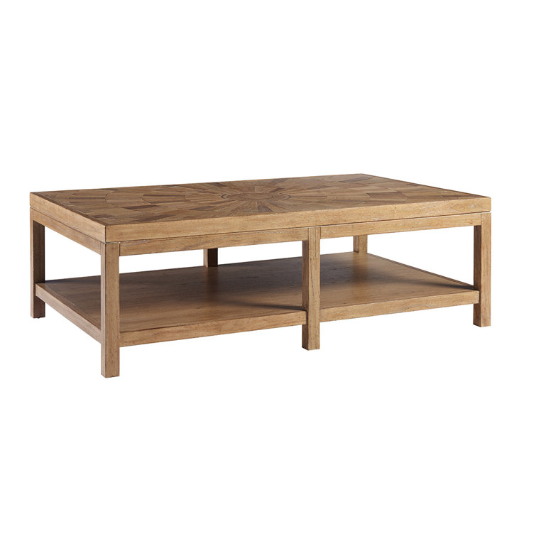 Los Altos Ducane 56'' Rectangular Brown Wood Outdoor Coffee Table