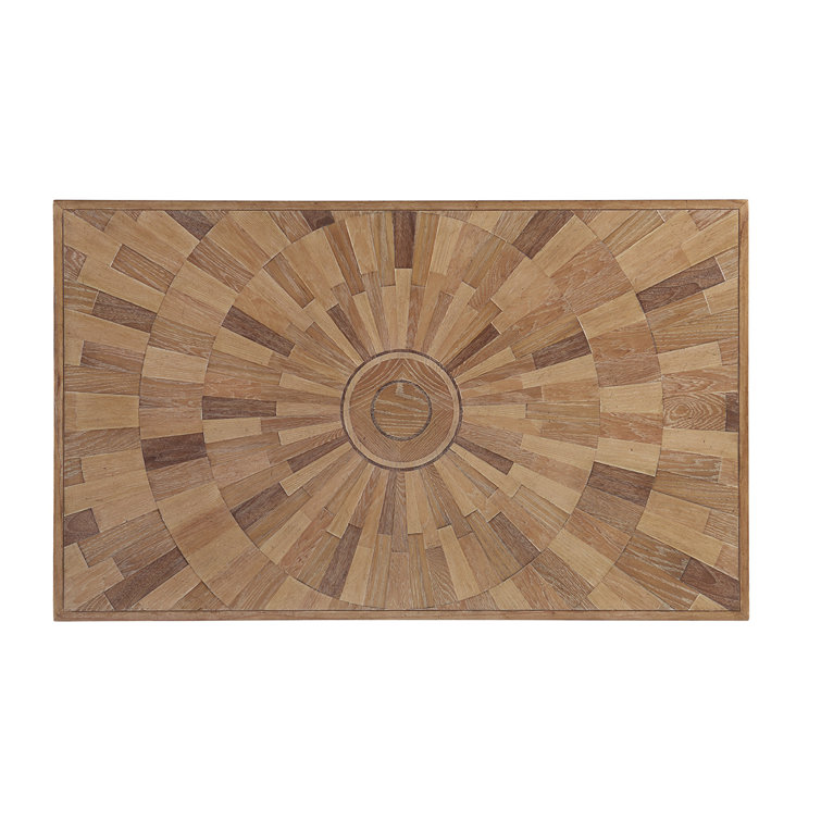 Los Altos Ducane 56'' Rectangular Brown Wood Outdoor Coffee Table