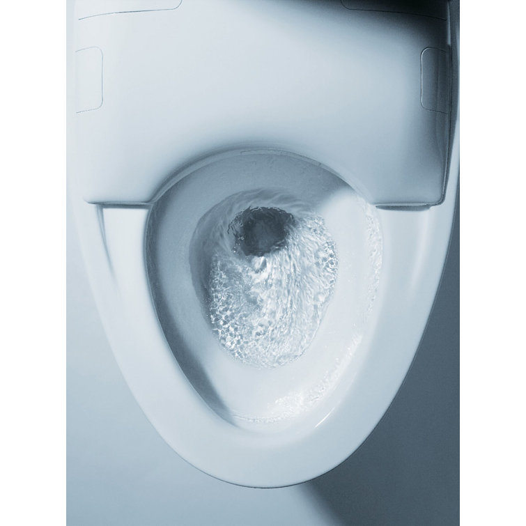 White Ceramic Dual Flush Elongated Bidet Toilet
