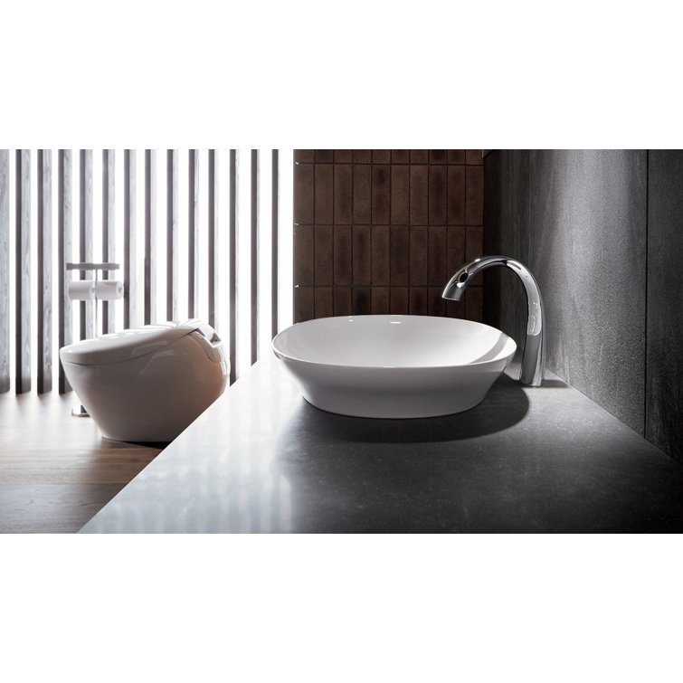 White Ceramic Dual Flush Elongated Bidet Toilet
