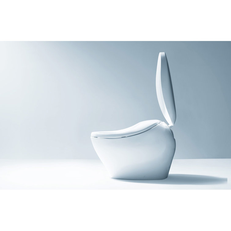 White Ceramic Dual Flush Elongated Bidet Toilet