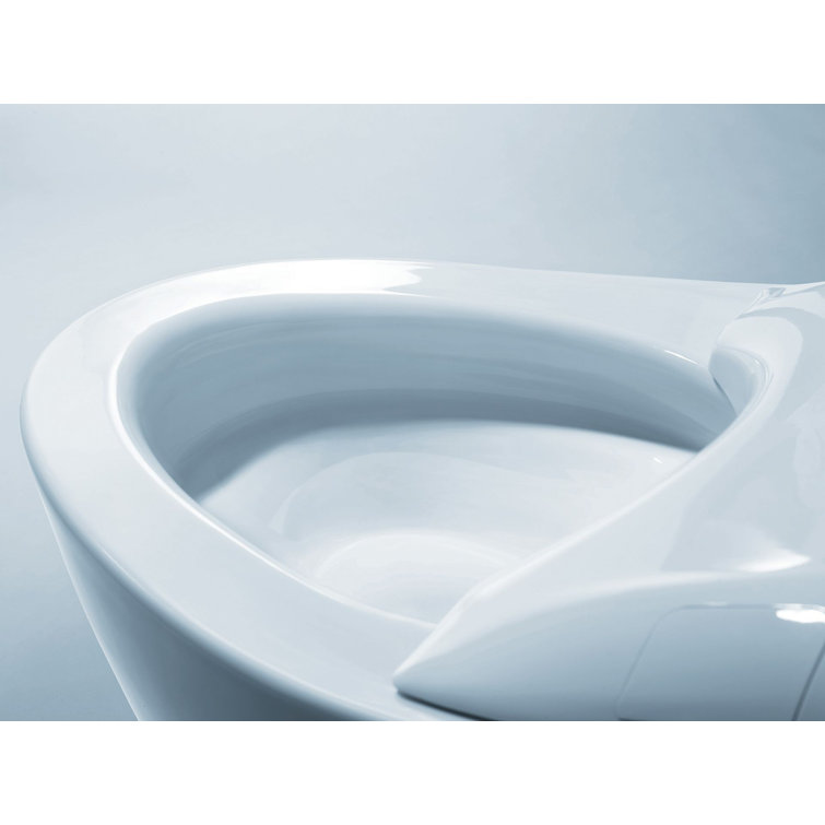 White Ceramic Dual Flush Elongated Bidet Toilet