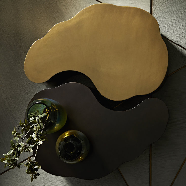 Bronze Sculptural Metal Coffee Table