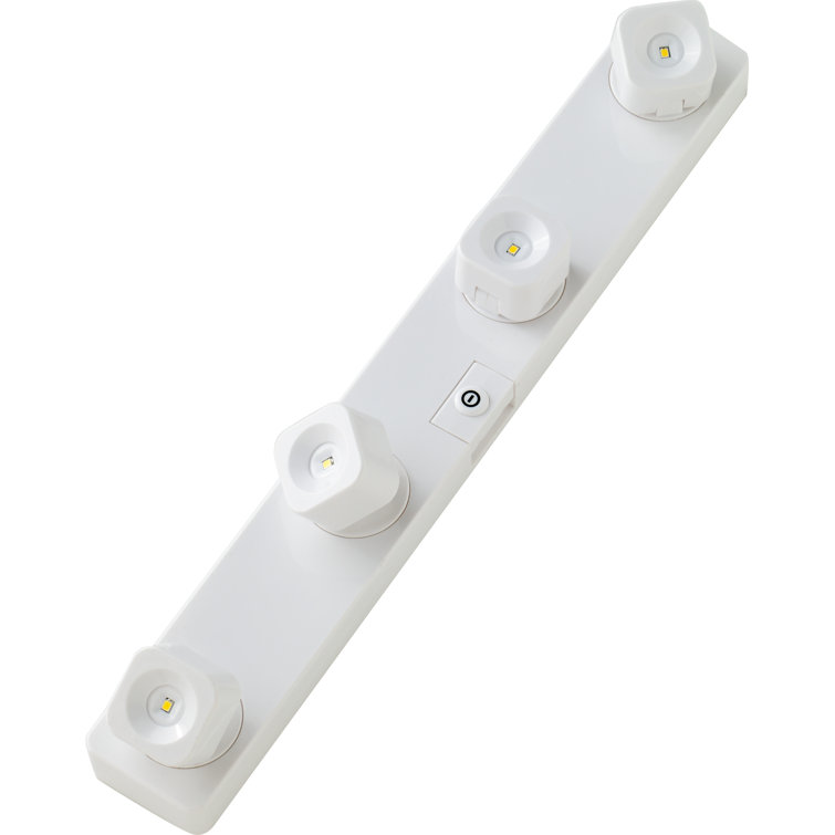 White Battery-Powered LED Strip Light with Remote Control