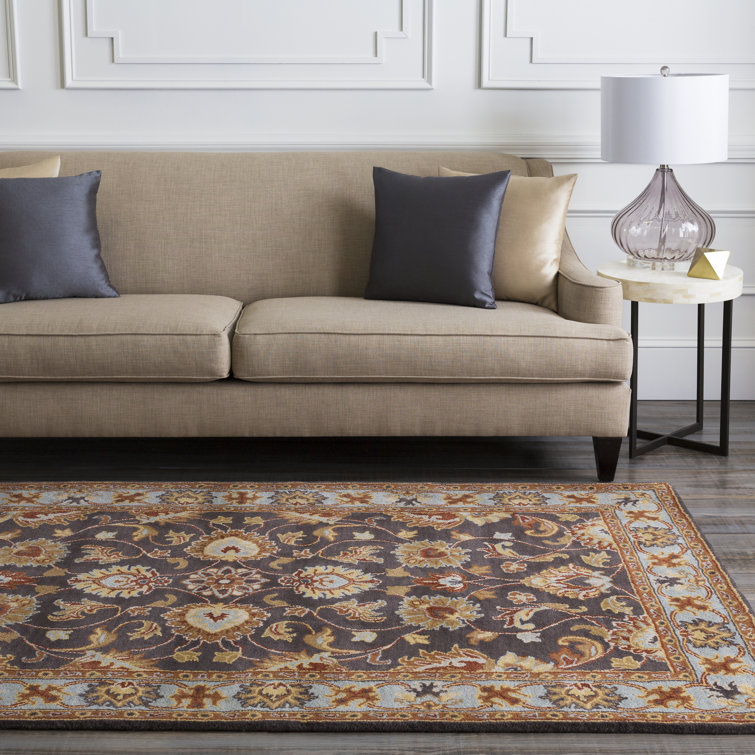 Handmade Caesar Square Tufted 8x8 Gray Wool Rug