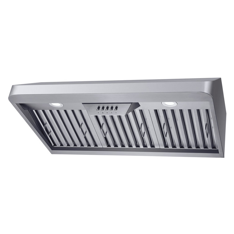 36'' Stainless Steel Convertible Under Cabinet Range Hood