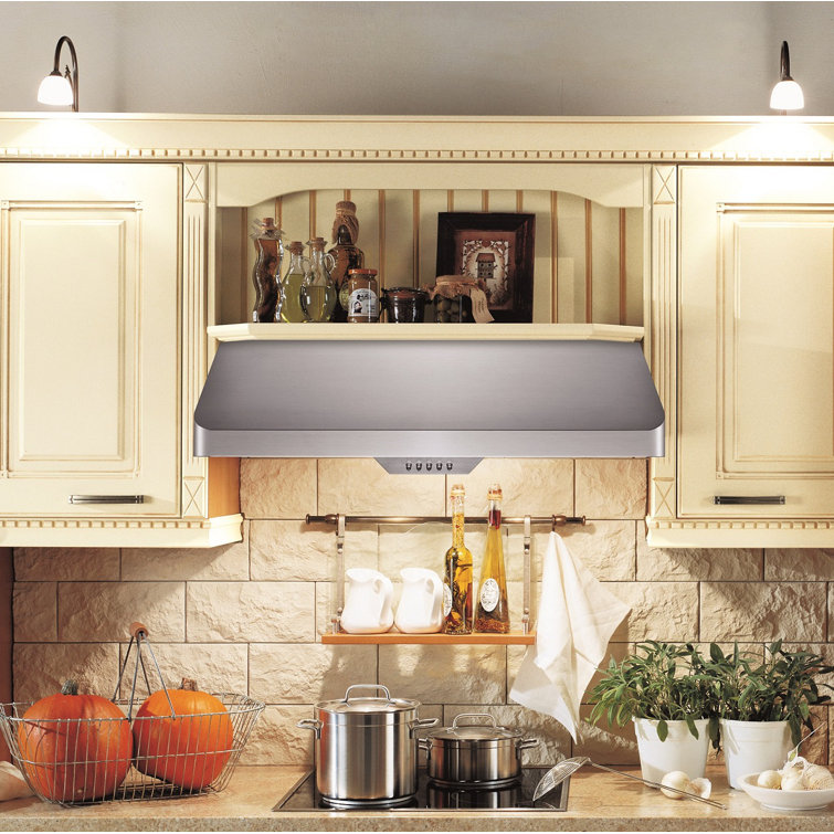 36'' Stainless Steel Convertible Under Cabinet Range Hood