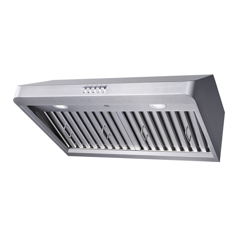 30" Stainless Steel Under Cabinet Range Hood with LED Lights