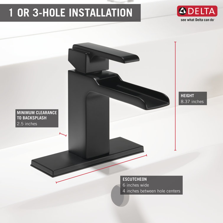 Ara Modern 7'' Stainless Steel Single Hole Bathroom Faucet