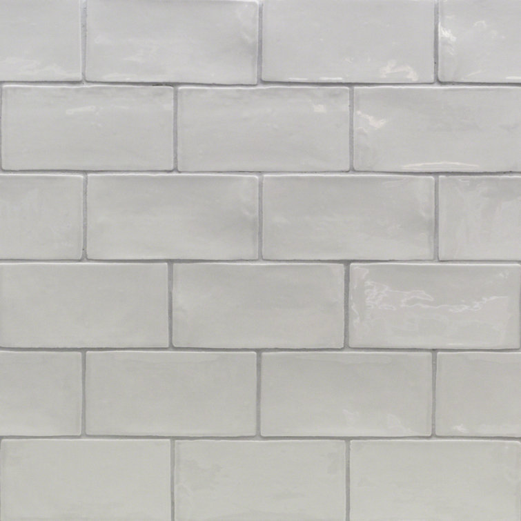 Catalina Gris 3x6 Polished Ceramic Subway Wall Tile