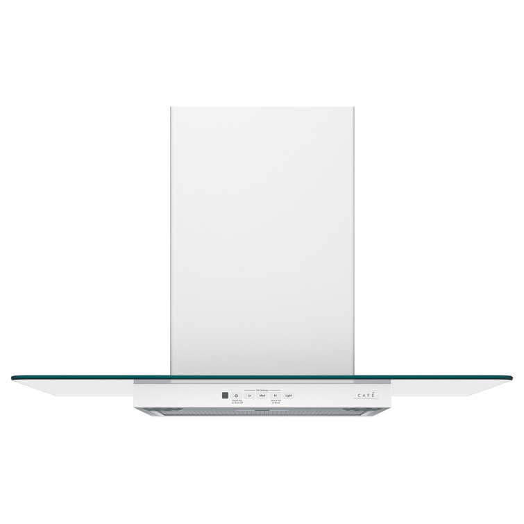 Matte White Stainless Steel Convertible Wall Mount Range Hood