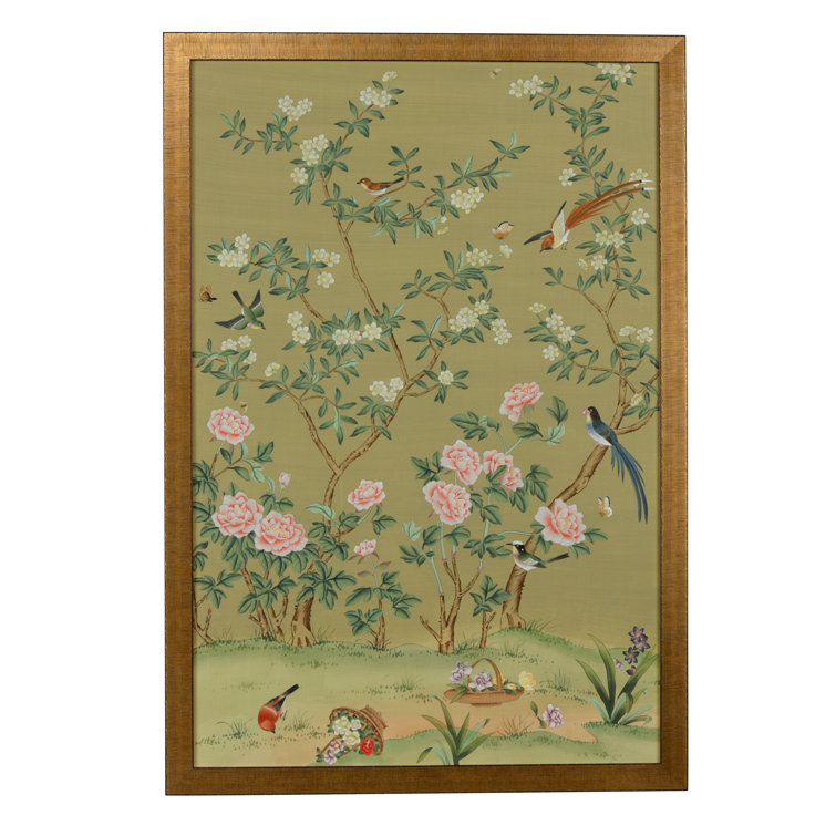 Edgedale Traditional Green Panel Wall Art 64" x 44"