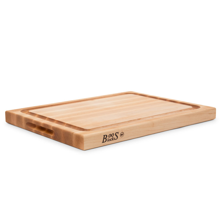 Maple Wood Reversible Cutting Board with Juice Groove