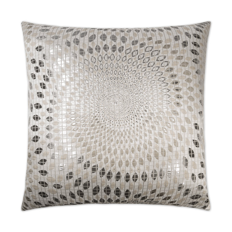 Copper and Brown Polyester Square Throw Pillow