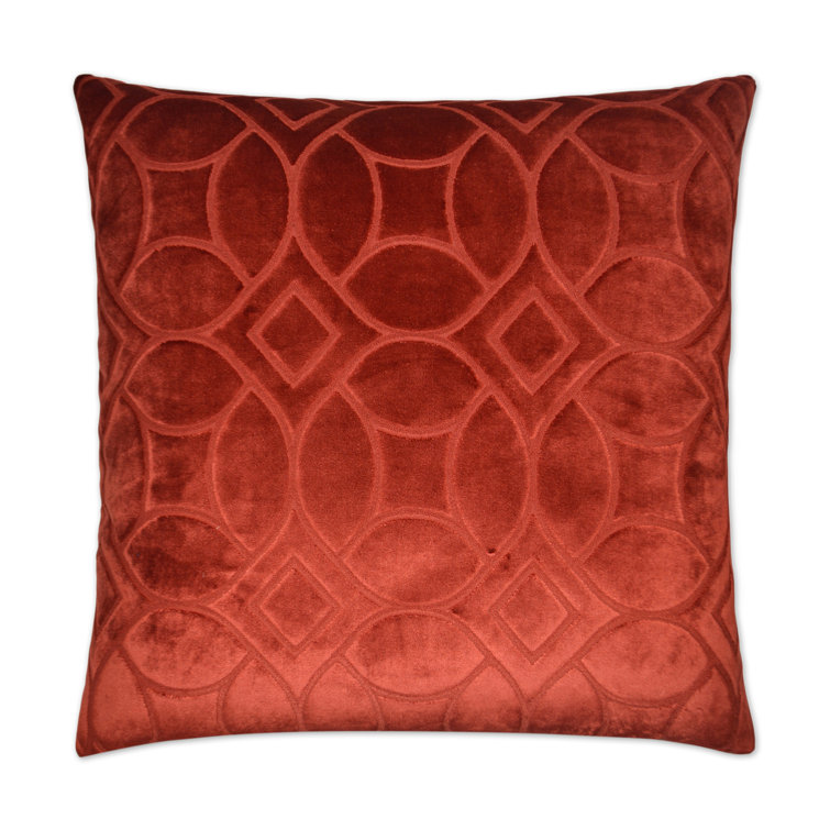 Cinnabar Square Polyester Lumbar Accent Pillow