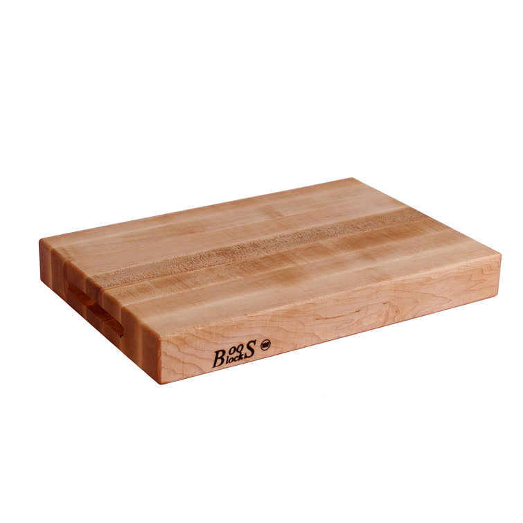 Maple Wood Reversible Cutting Board with Hand Grips