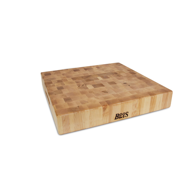Large Maple Wood Reversible Chopping Block, 18" x 18"