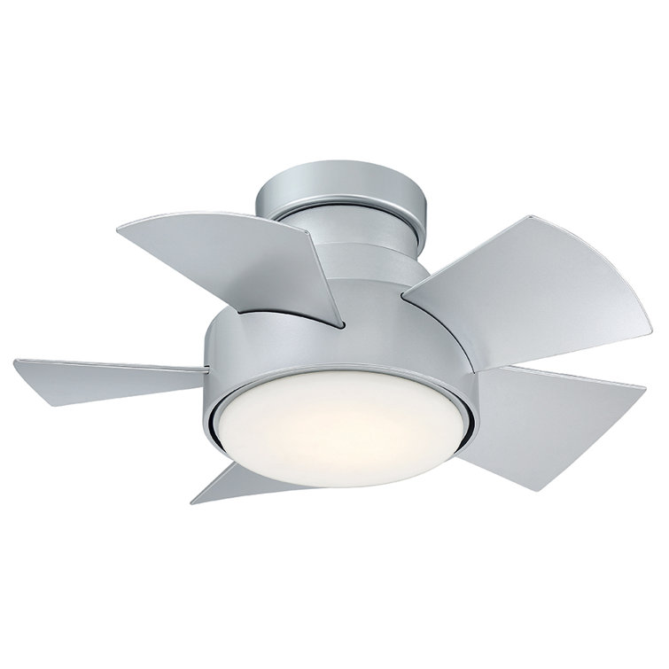 Vox 26" Titanium Silver Smart Ceiling Fan with LED Light and Remote