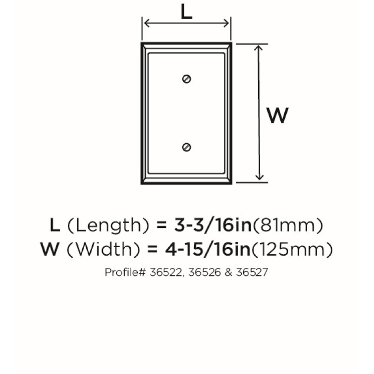 Golden Champagne Zinc 1-Gang Duplex Outlet Wall Plate