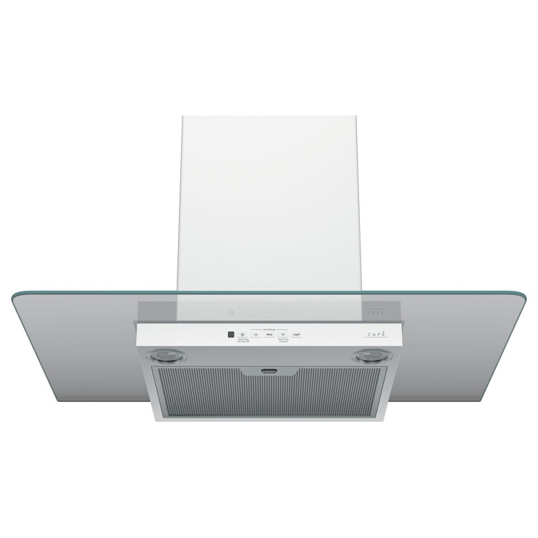 Matte White Stainless Steel Convertible Wall Mount Range Hood