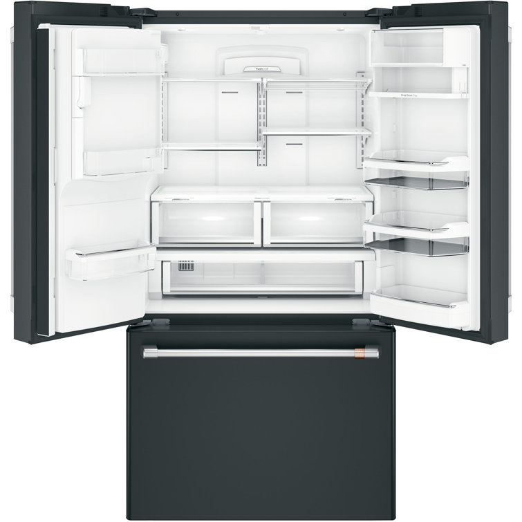 Matte Black Smart French Door Refrigerator with Hot Water Dispenser
