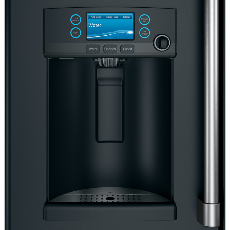 Matte Black Smart French Door Refrigerator with Hot Water Dispenser