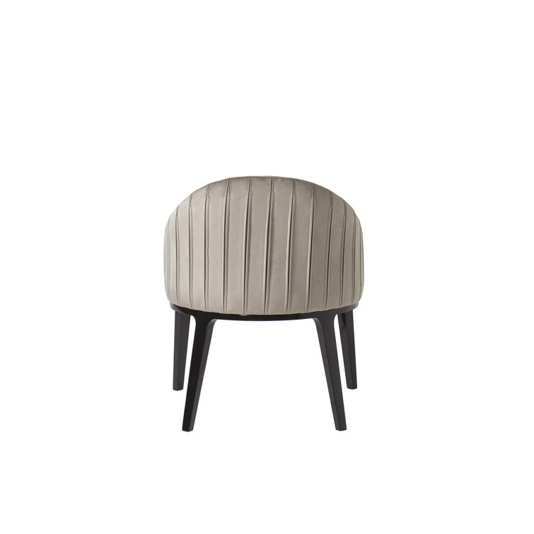 Alvy 22.5'' Black Velvet Upholstered Solid Wood Armchair