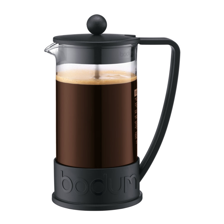 Bodum Brazil 12 Ounce Black French Press with Borosilicate Glass