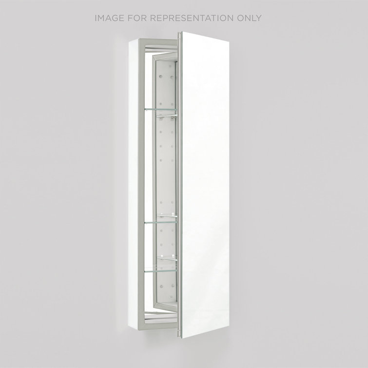 Modern 30" Classic Gray Frameless Medicine Cabinet with Interior Mirror