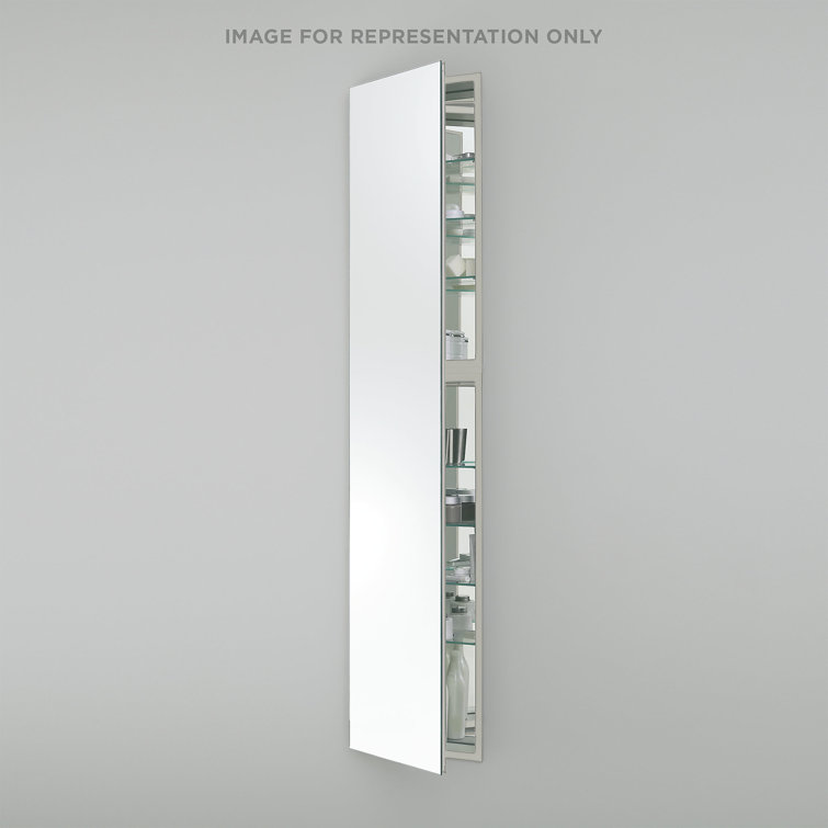 Frameless Rectangular Modern Medicine Cabinet with Night Light