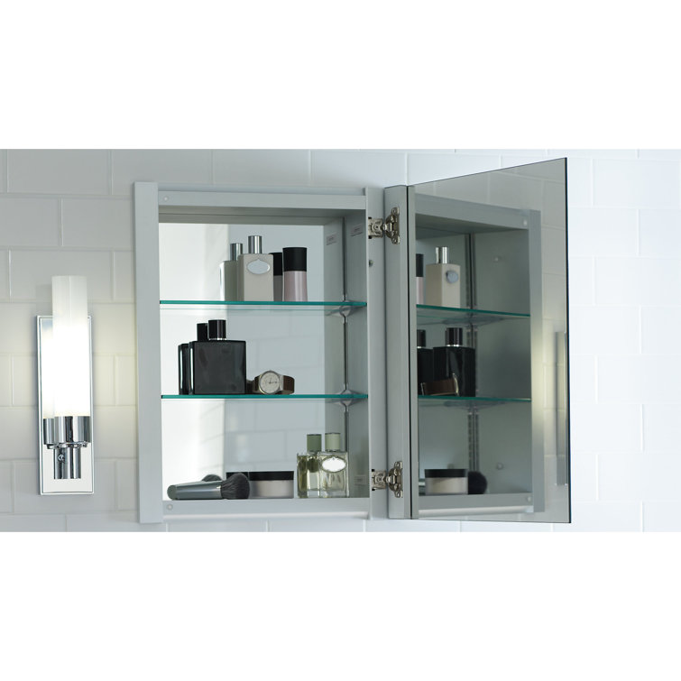 Modern Square Frameless Medicine Cabinet with Adjustable Shelves