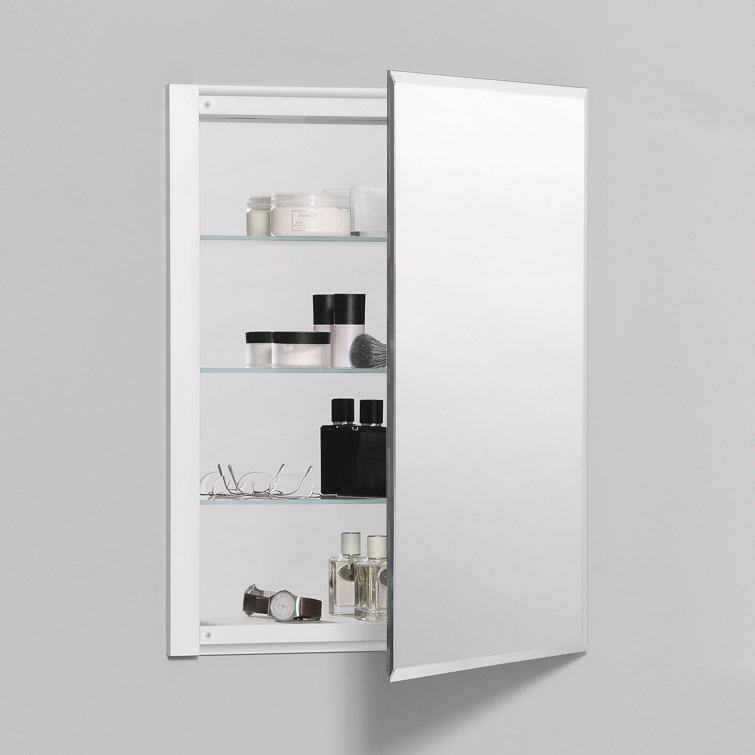 Modern Square Frameless Medicine Cabinet with Adjustable Shelves