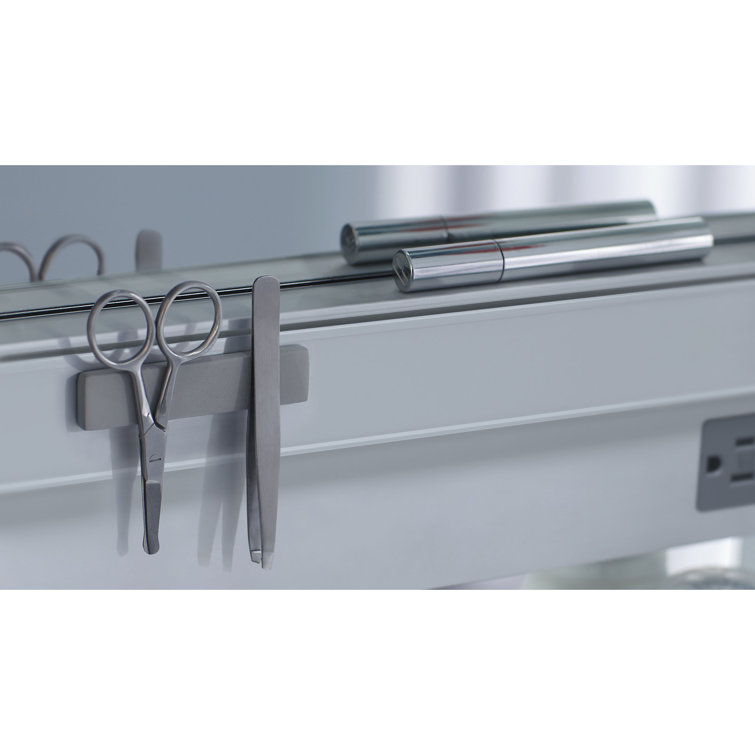 Sleek 40" Rectangular Frameless Medicine Cabinet with LED and Bluetooth