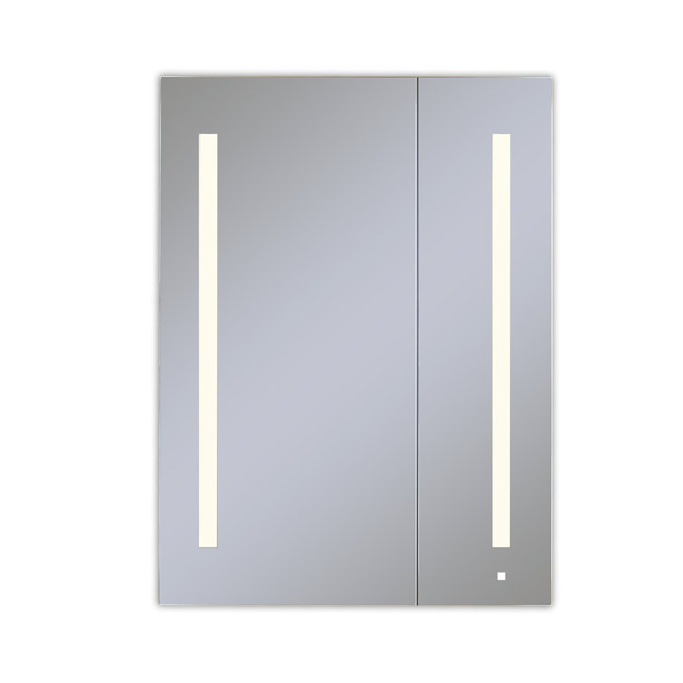 Modern 40'' Frameless Rectangular Medicine Cabinet with LED and Bluetooth
