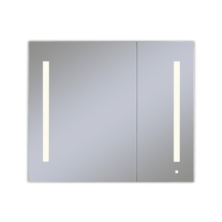 Modern 40'' Frameless Rectangular Medicine Cabinet with LED and Bluetooth