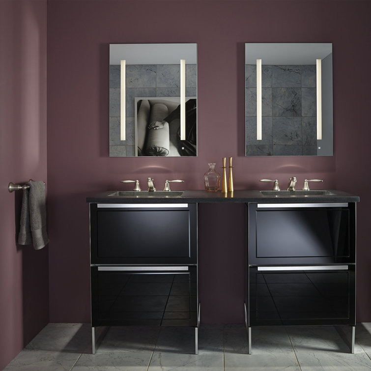 Modern Frameless Rectangular Medicine Cabinet with Interior Mirror and Bluetooth, 30" x 29.25"