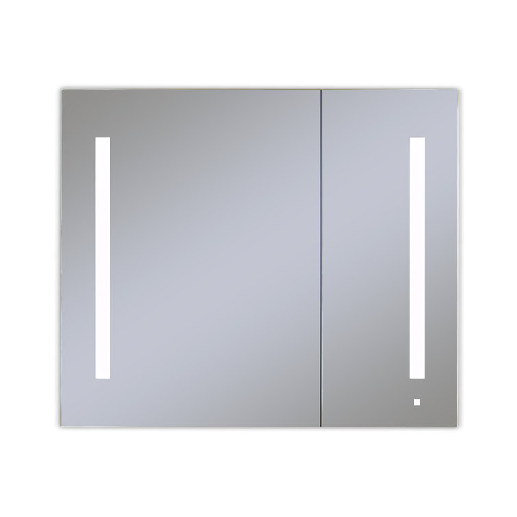 Contemporary 30"x35" Frameless Medicine Cabinet with LED & Bluetooth