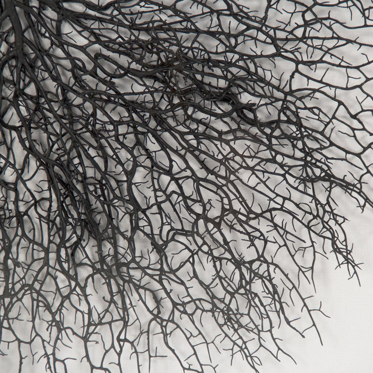 Black Branches Abstract Art in Acrylic Frame