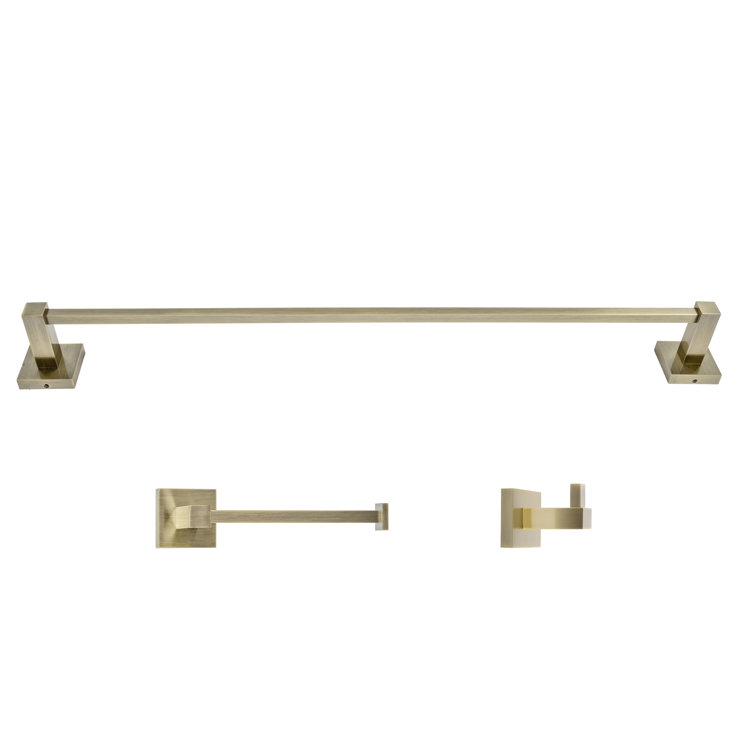 Capri Bronze 3-Piece Bathroom Hardware Set