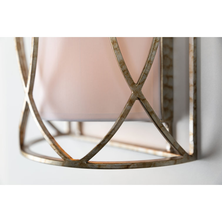 Sausalito 35" Silver Gold Metal Lantern Pendant