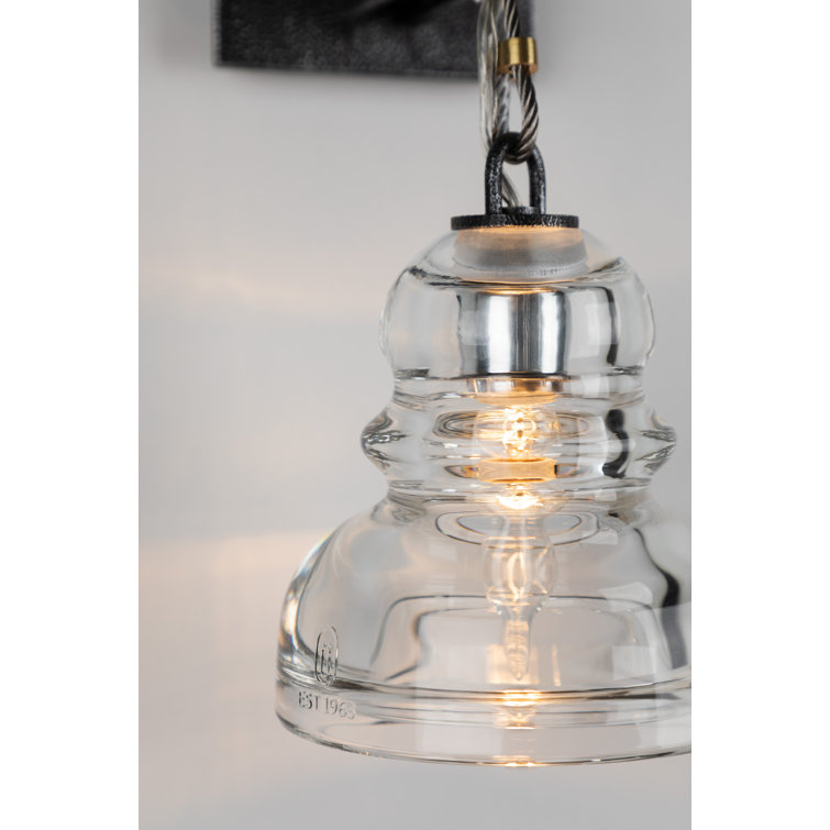 Menlo Park Deep Bronze 10-Light Chandelier with Pressed Glass Shades
