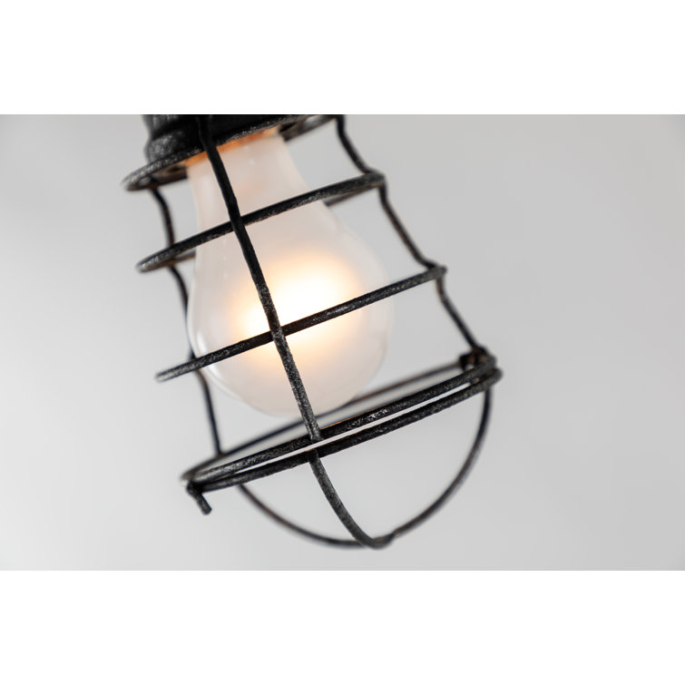 Conduit Industrial Old Silver 12-Light Cage Chandelier