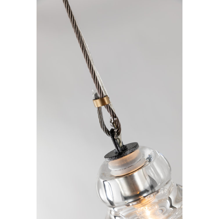 Menlo Park Deep Bronze 10-Light Chandelier with Pressed Glass Shades