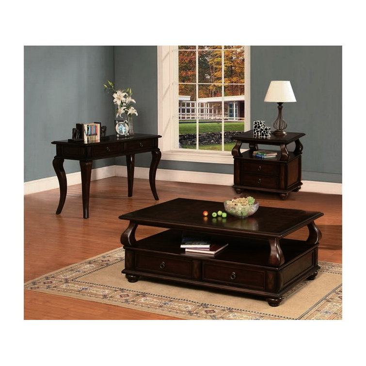 Walnut Brown Solid Wood and Metal 51'' Sofa Table with Storage