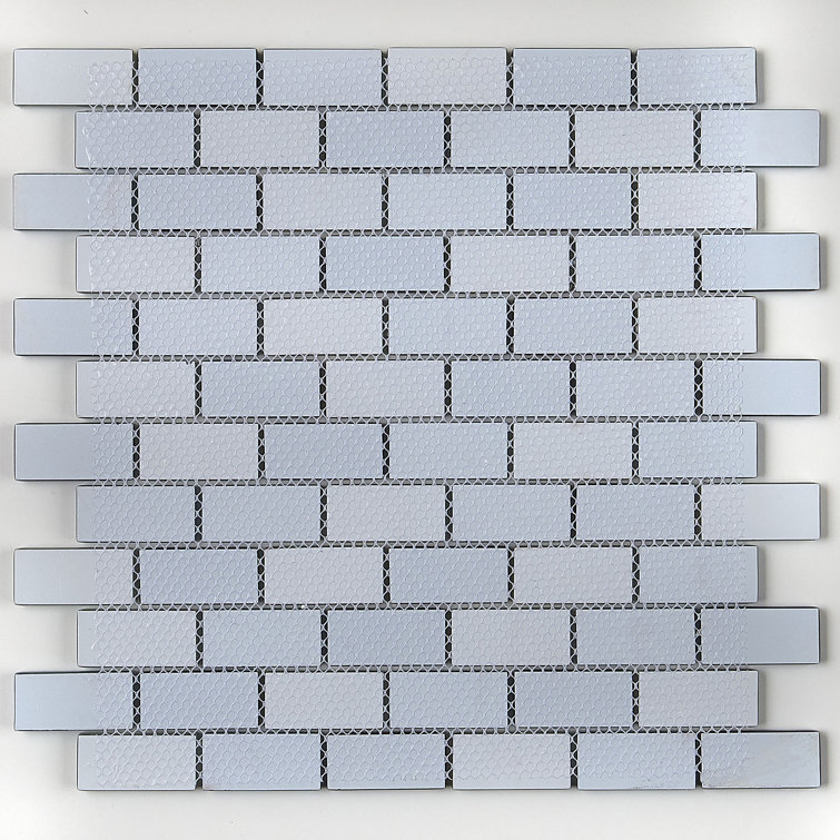 Winter Blues 1" x 2" Glass Mosaic Tile