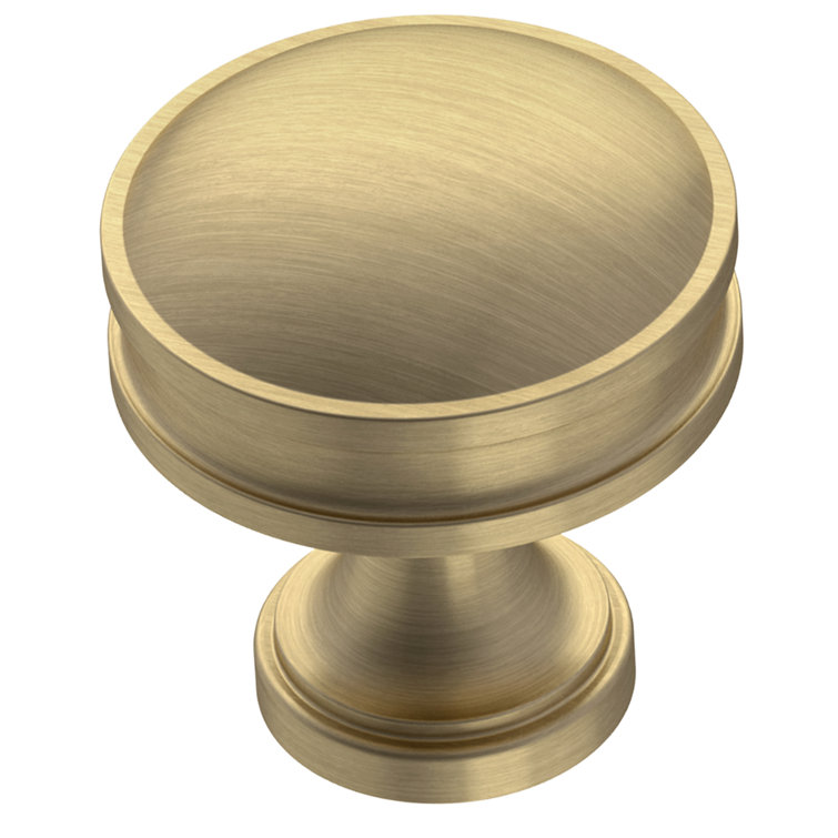 Charmaine 1.125" Round Champagne Bronze Aluminum Knob