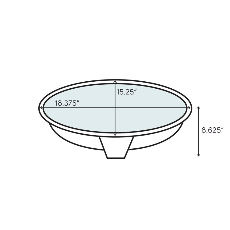 Devonshire Elegance White Ceramic Oval Undermount Bathroom Sink